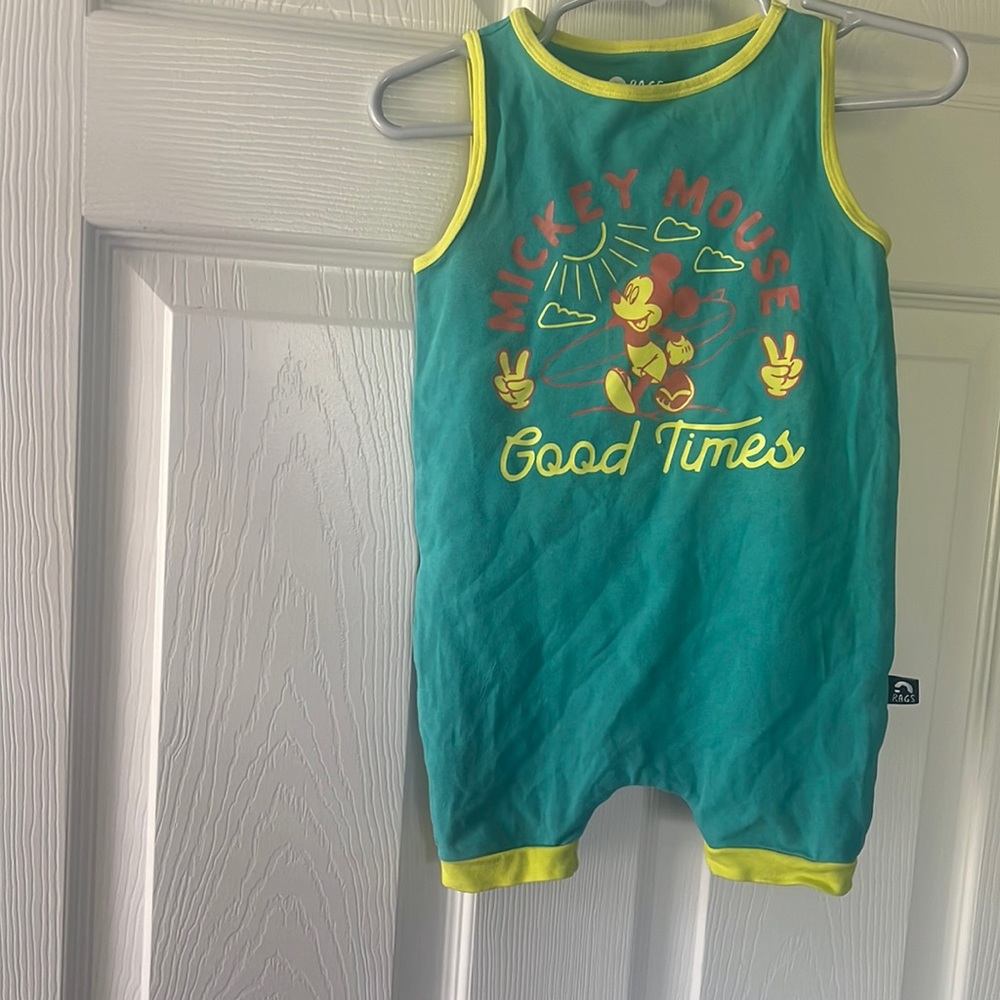 Rags to Raches Mickey Mouse shortie